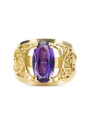 Alexandrit Aur galben 14K Inel Stil Vintage vrc057y